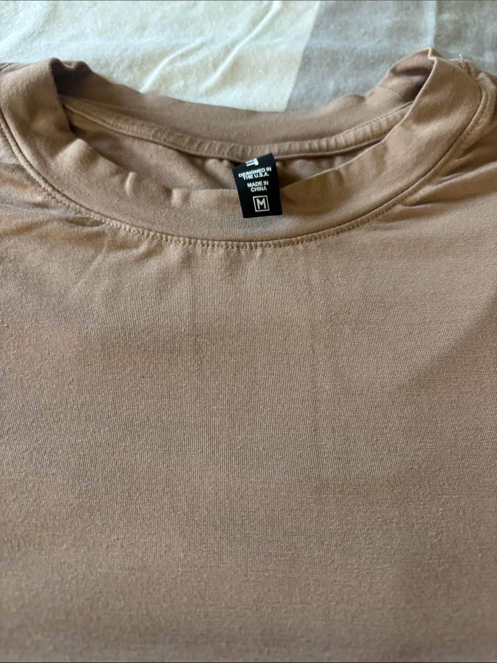 Comfrt cloud lounge Crew Neck T-Shirt - Taupe - Picture 3 of 3